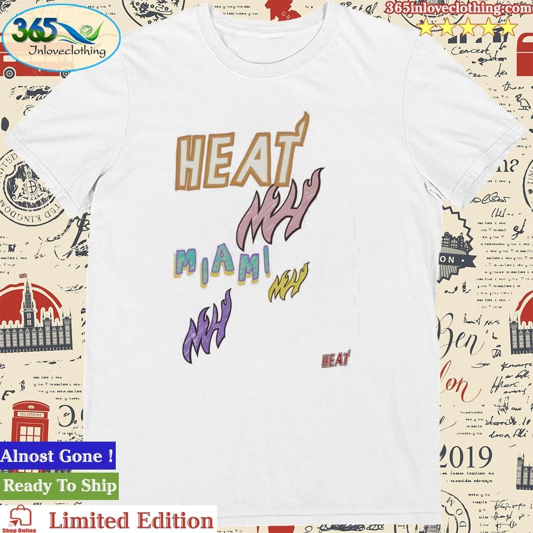 Official miami Heat Mitchell Ness Hardwood T-Shirt
