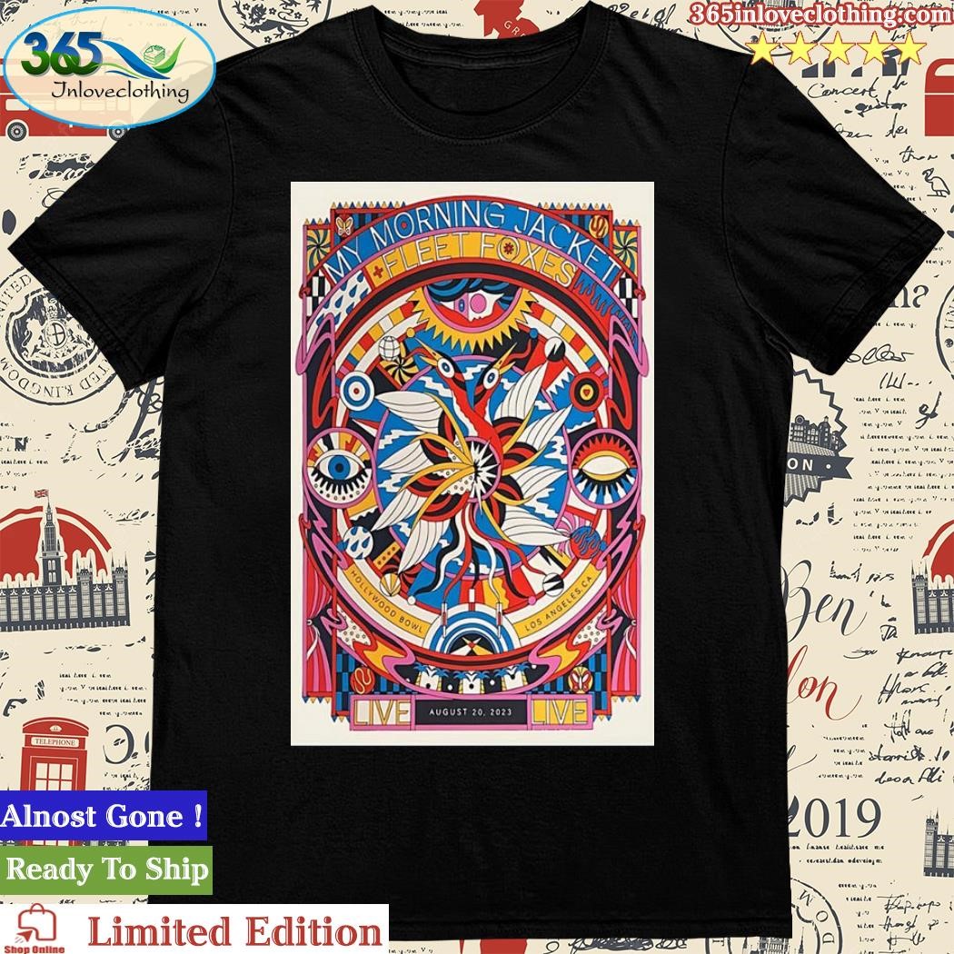 Official my Morning Jacket Tour 2023 Hollywood Bowl Poster Shirt