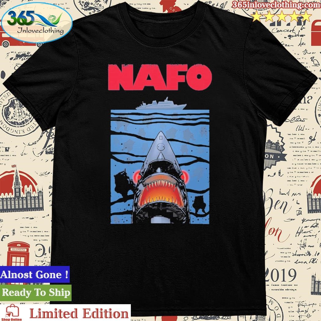 Official nAFO x Grandpa Yurko Shark Drone Ship T-Shirt