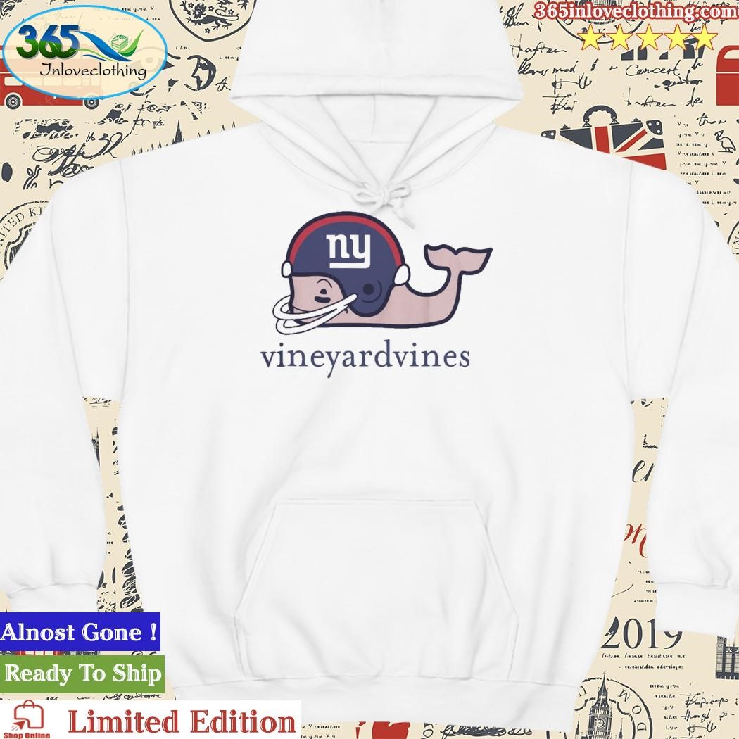 New York Giants Vineyard Vines Whale Helmet Long Sleeve T-Shirt - White