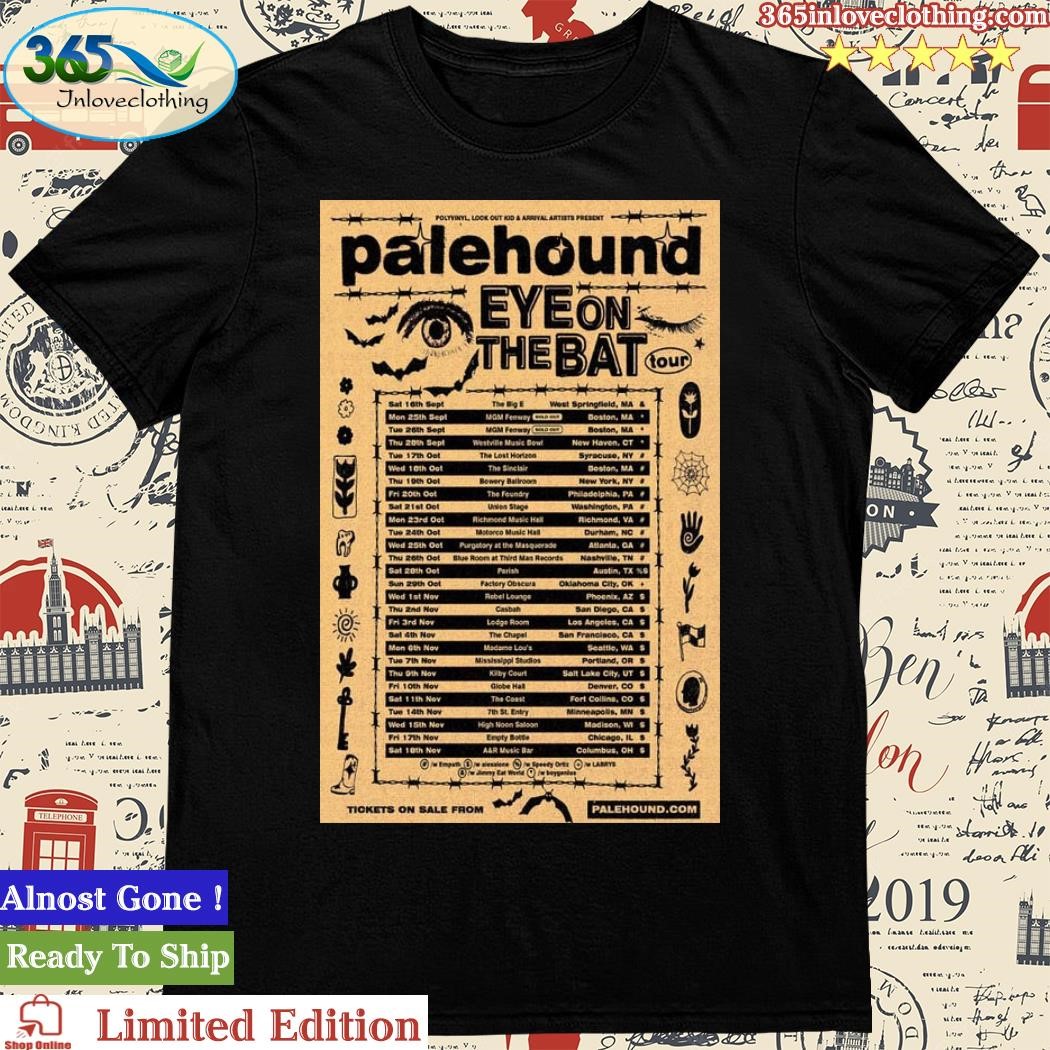Official palehound EYE On The Bat Tour 2023 Poster Shirt