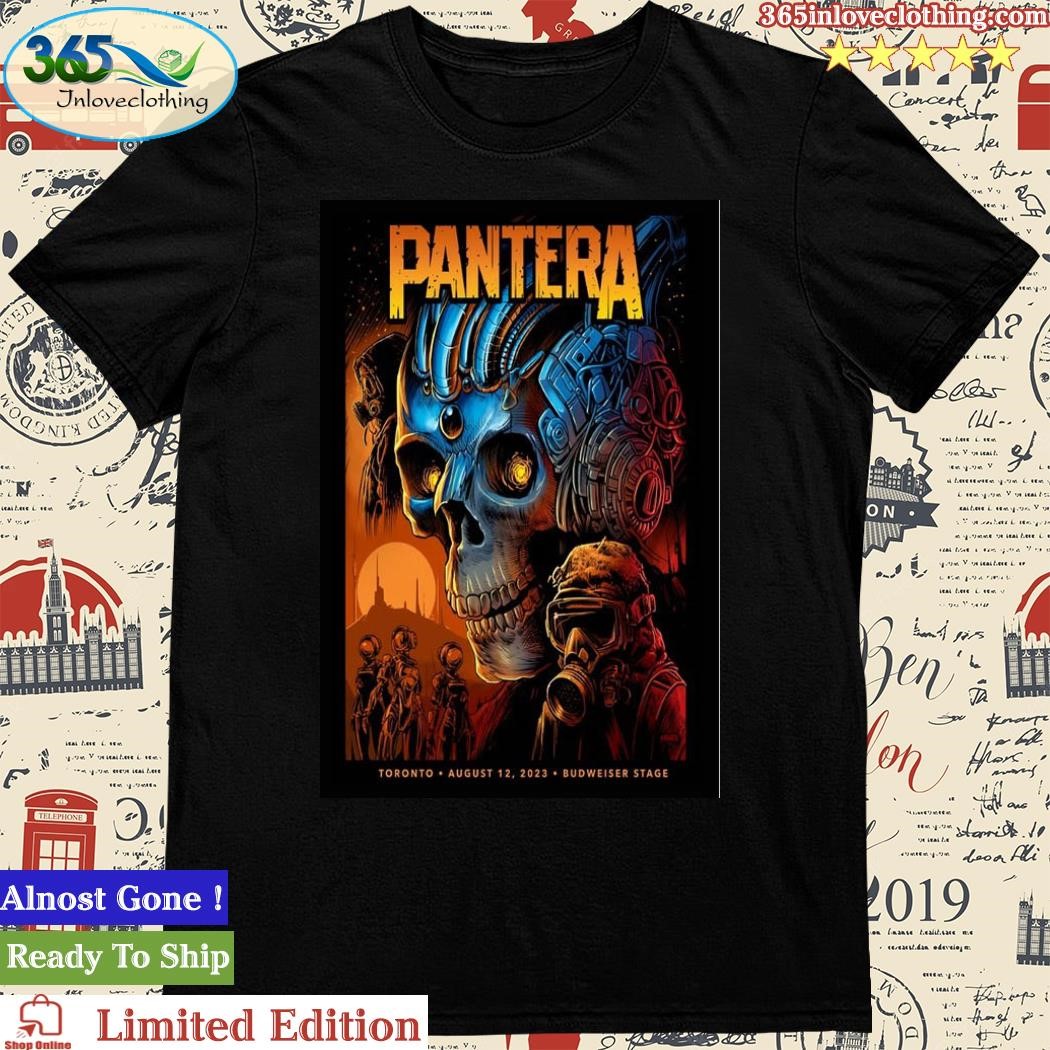 Official pantera 12 August Event Toronto Poster Shirt