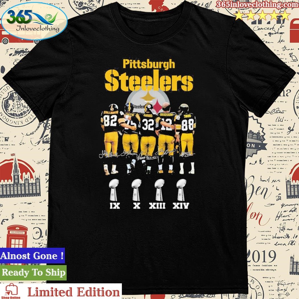 Official pittsburgh Steelers Stall Worth Greene Harris Bradshaw Swann T Shirt