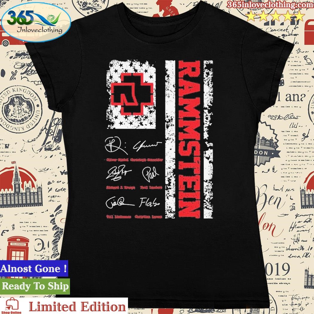 Official rammstein Band And Their Signatures T-Shirt,tank top, v-neck for  men and women