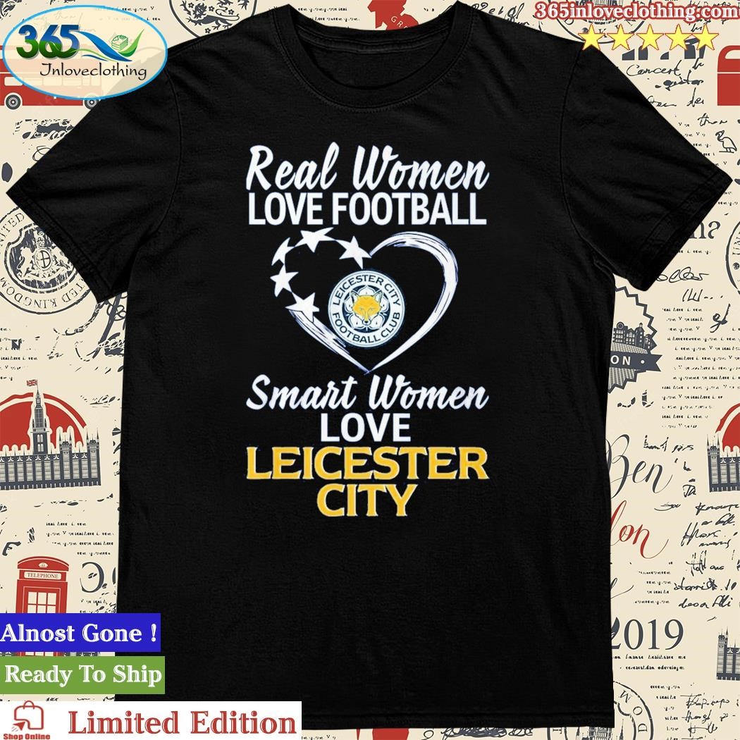 Official real Women Love Football Smart Women Love Leicester City T-Shirt