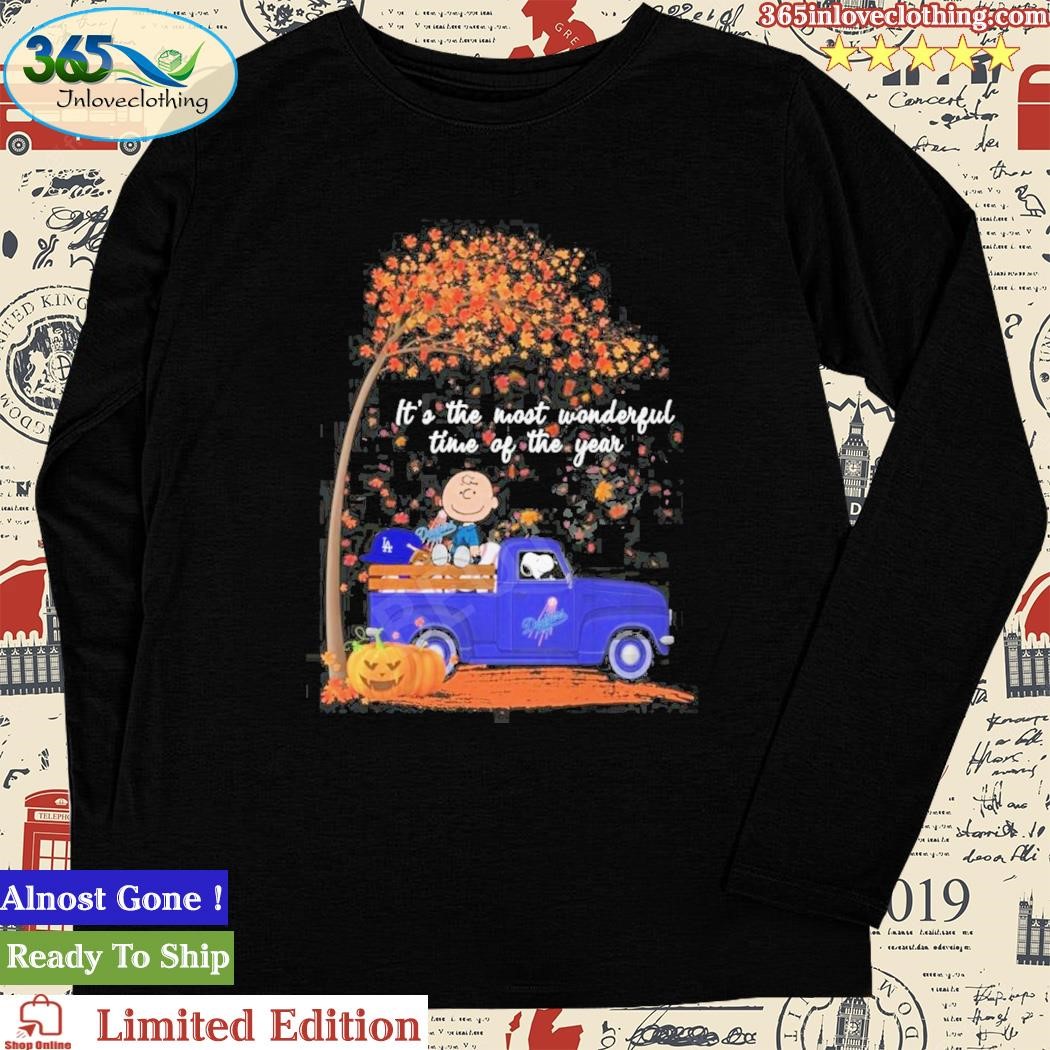 Official snoopy And Charlie Brown Los Angeles Dodgers It's The Most  Wonderful Time Of The Year Shirt, hoodie, sweater, long sleeve and tank top