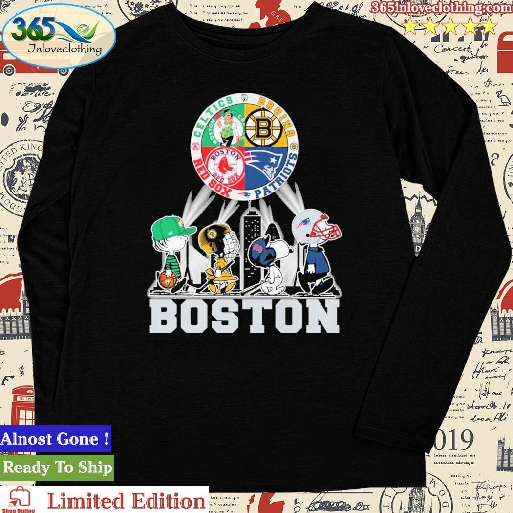 Official snoopy Boston City Red Sox Celtics Bruins Patriots Shirt, hoodie,  longsleeve, sweatshirt, v-neck tee