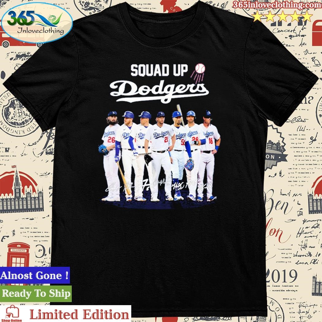 Official squad Up Dodgers MLB Team T v-neck for men and women
