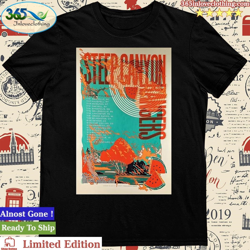 Official steep Canyon Rangers Band 2023 Summer Tour Limited Edition Poster