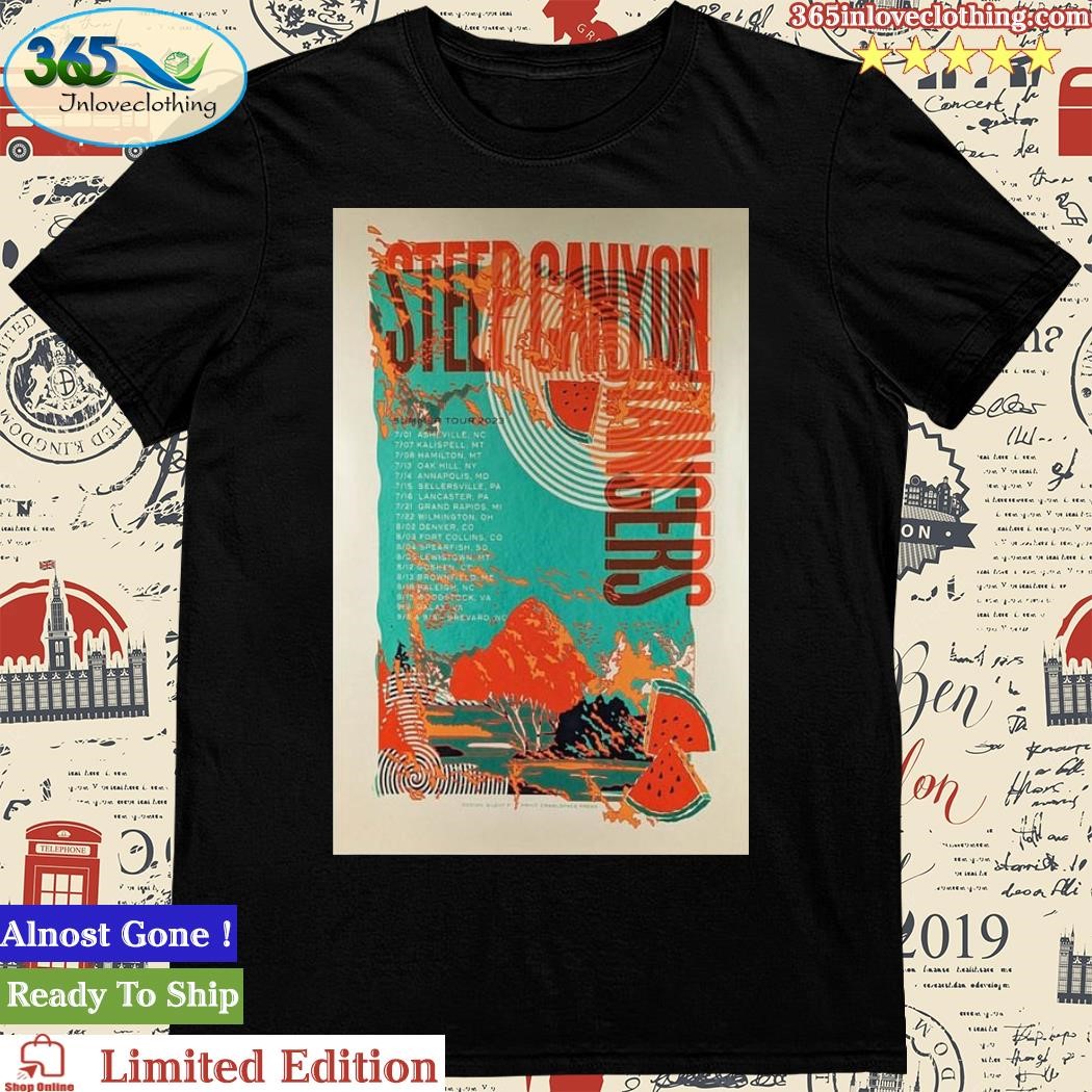 Official steep Canyon Rangers Summer 2023 Tour Poster Shirt