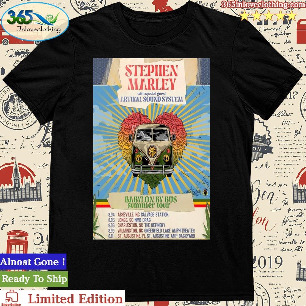 Official stephen Marley Babylon By Bus Summer Tour 2023 Poster Shirt