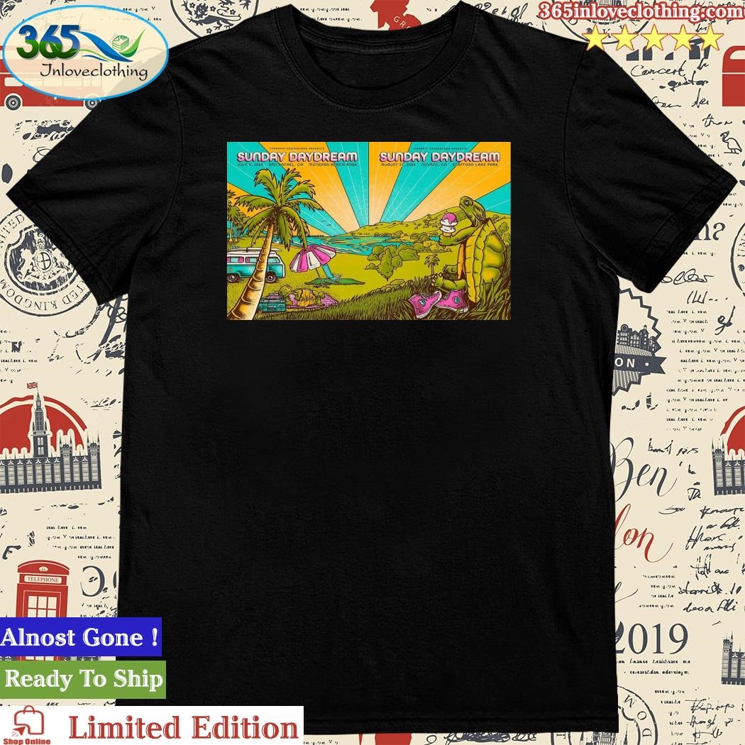 Official sunday Daydream California Tour 2023 Poster Shirt