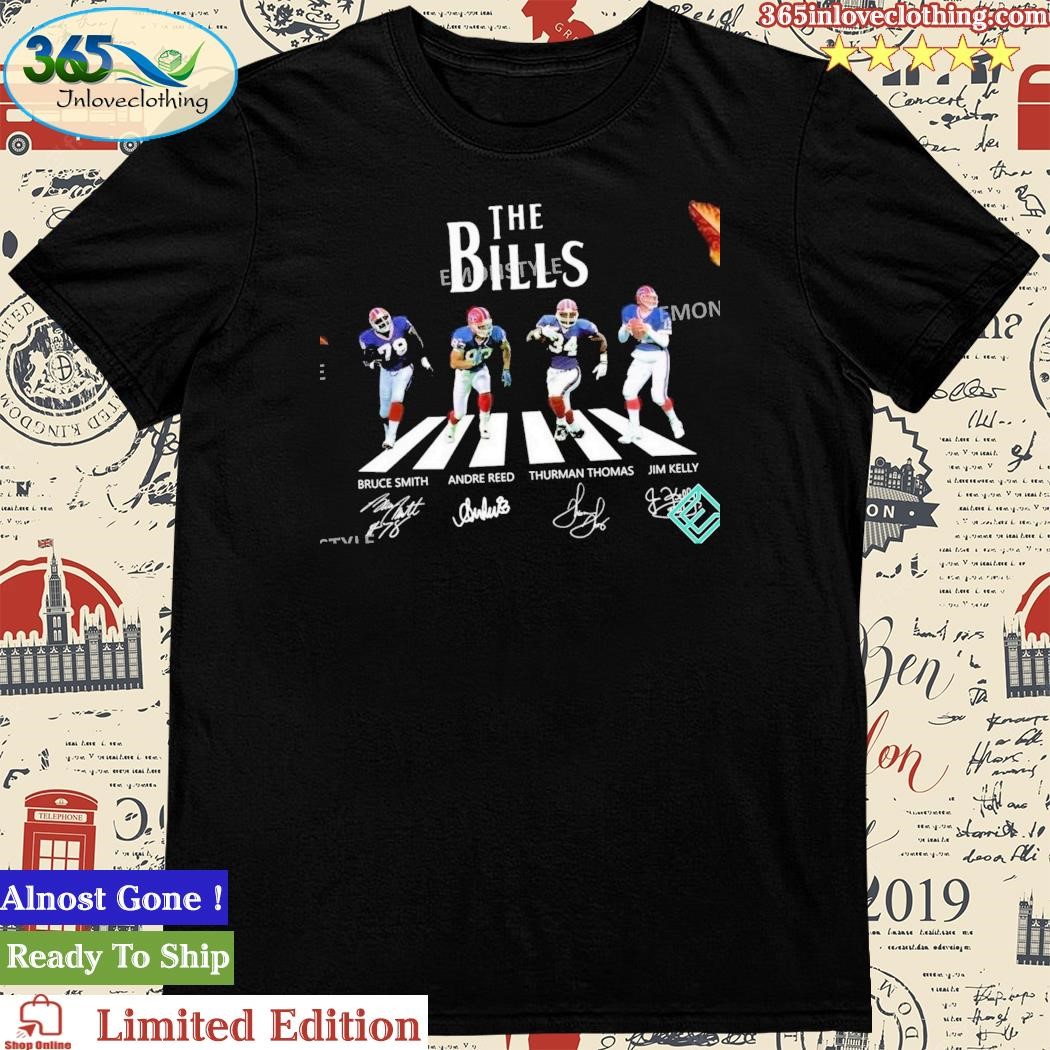 Official Buffalo Bills The Bills Abbey Road 2023 Signatures Shirt, hoodie,  longsleeve, sweatshirt, v-neck tee