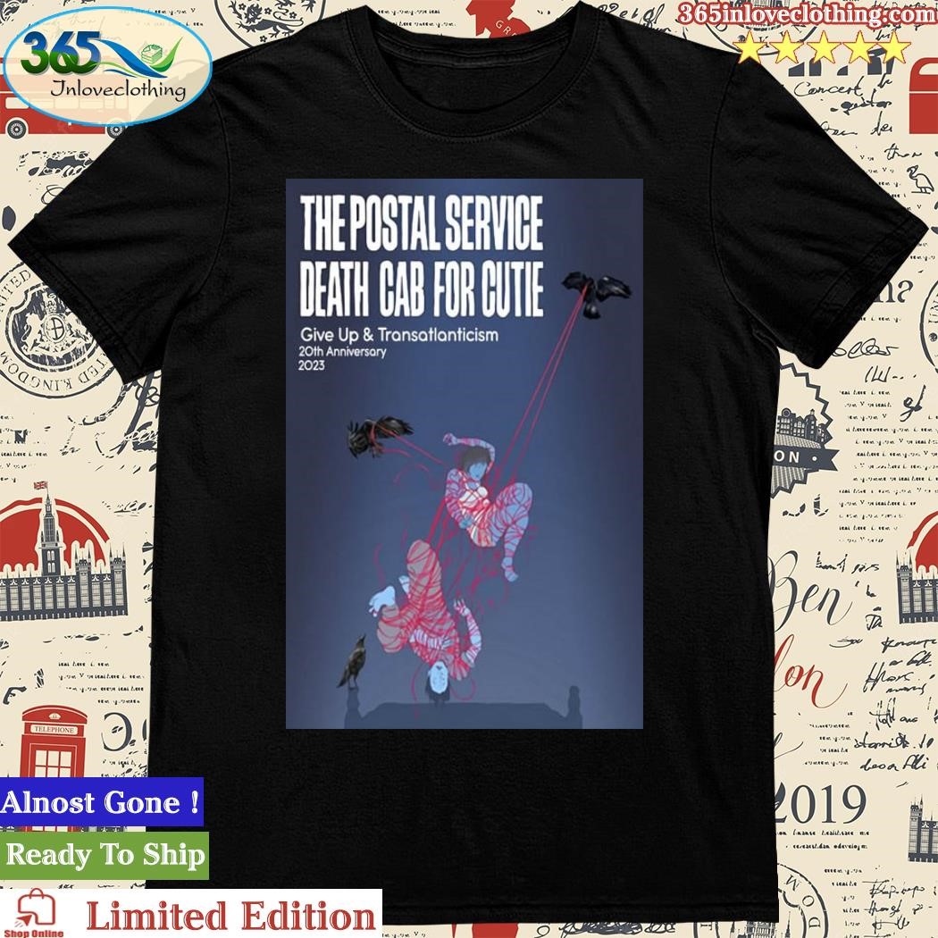 Official the Postal Service Death Cab for Cutie Celebrate The 20th Anniversaries 2023 Poster Shirt