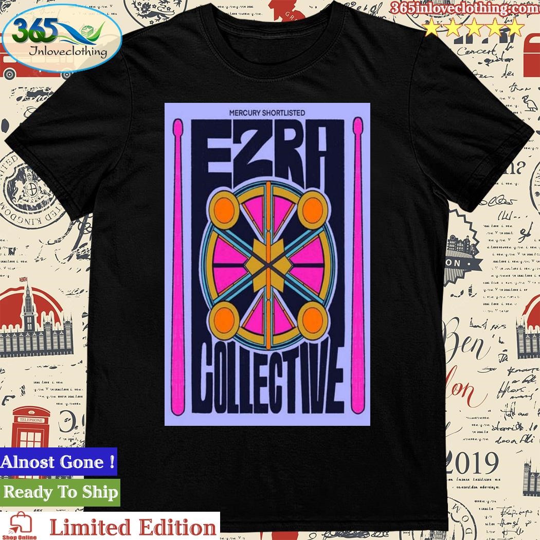 Official tour 2023 Ezra Collective Band Mercury Shortlisted Poster Shirt