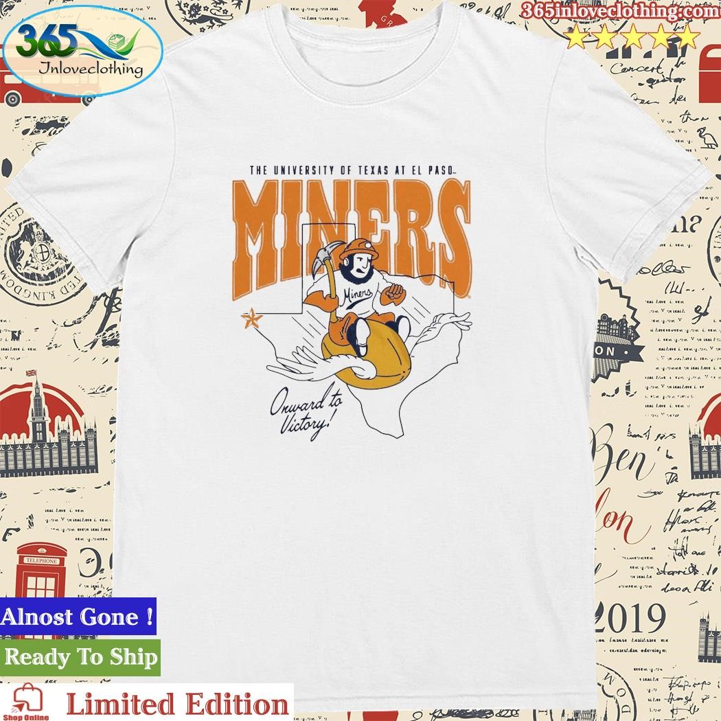 Official utep Football Vintage Flying Paydirt Pete T-Shirt