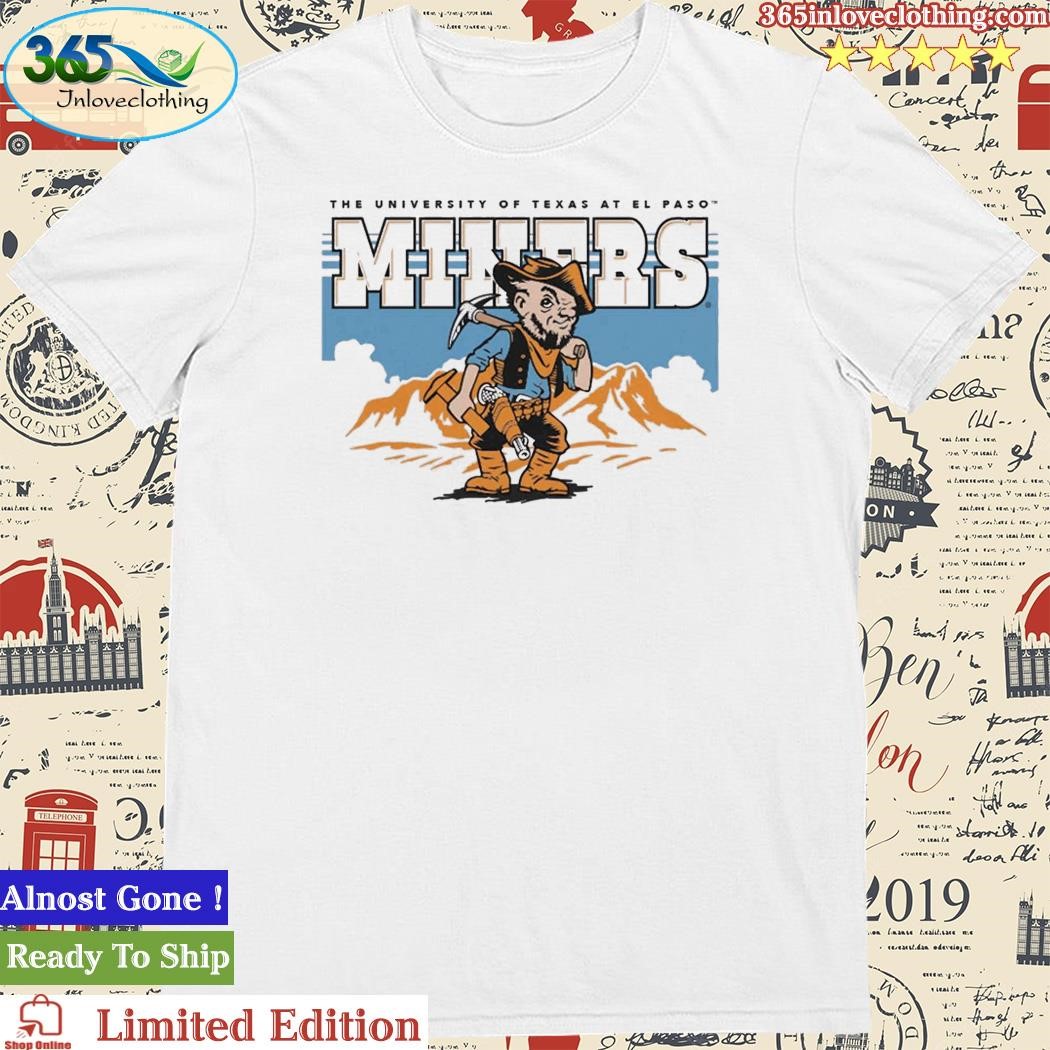 Official utep Miners Vintage Illustration T-Shirt