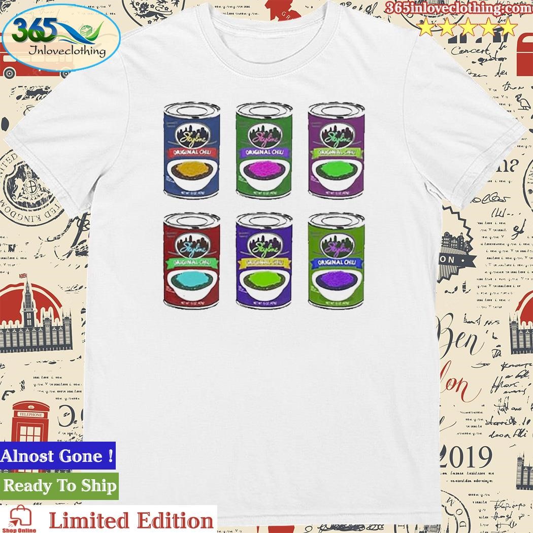 Official x Skyline Chili Warhol Cans Shirt