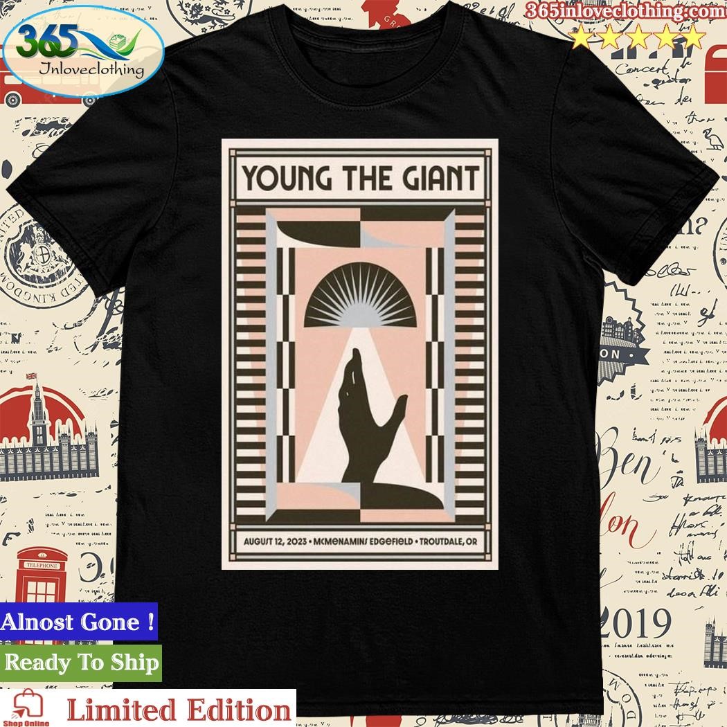 Official young The Giant Rock Band Show Mcmenamins Edgefield Troutdale, OR August 2023 Concert Poster Shirt
