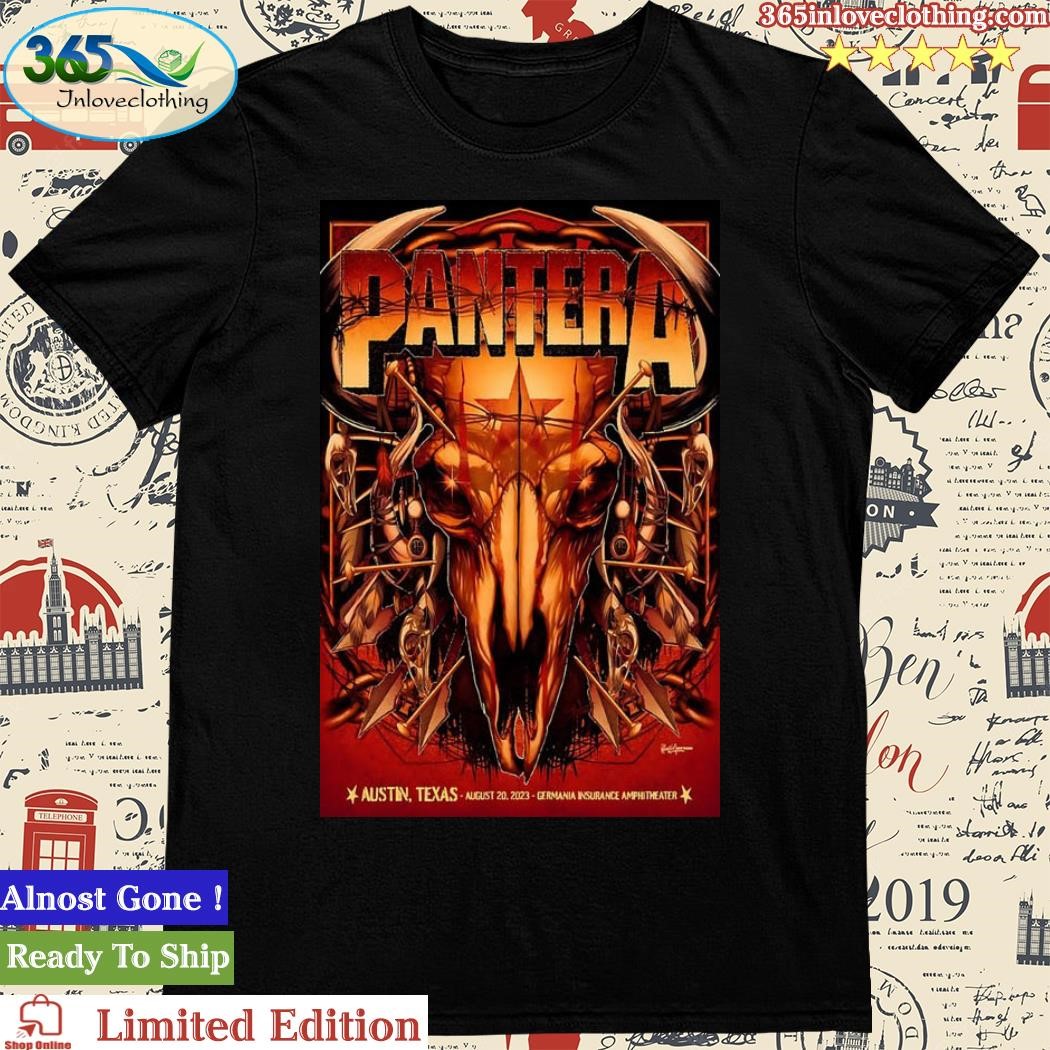 Pantera, Lamb of God, and Flesh Hoarder Germania Insurance Amphitheater August 20, 2023 Poster Shirt