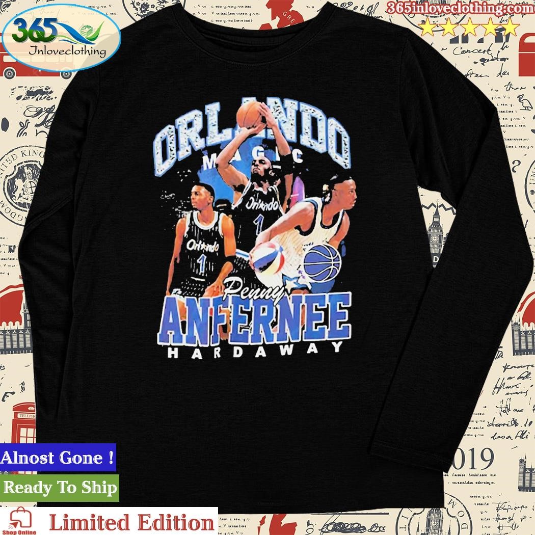 Penny Hardaway Orlando Magic Mitchell Ness Hardwood Classics Bling Concert  Player T-shirt - Shibtee Clothing