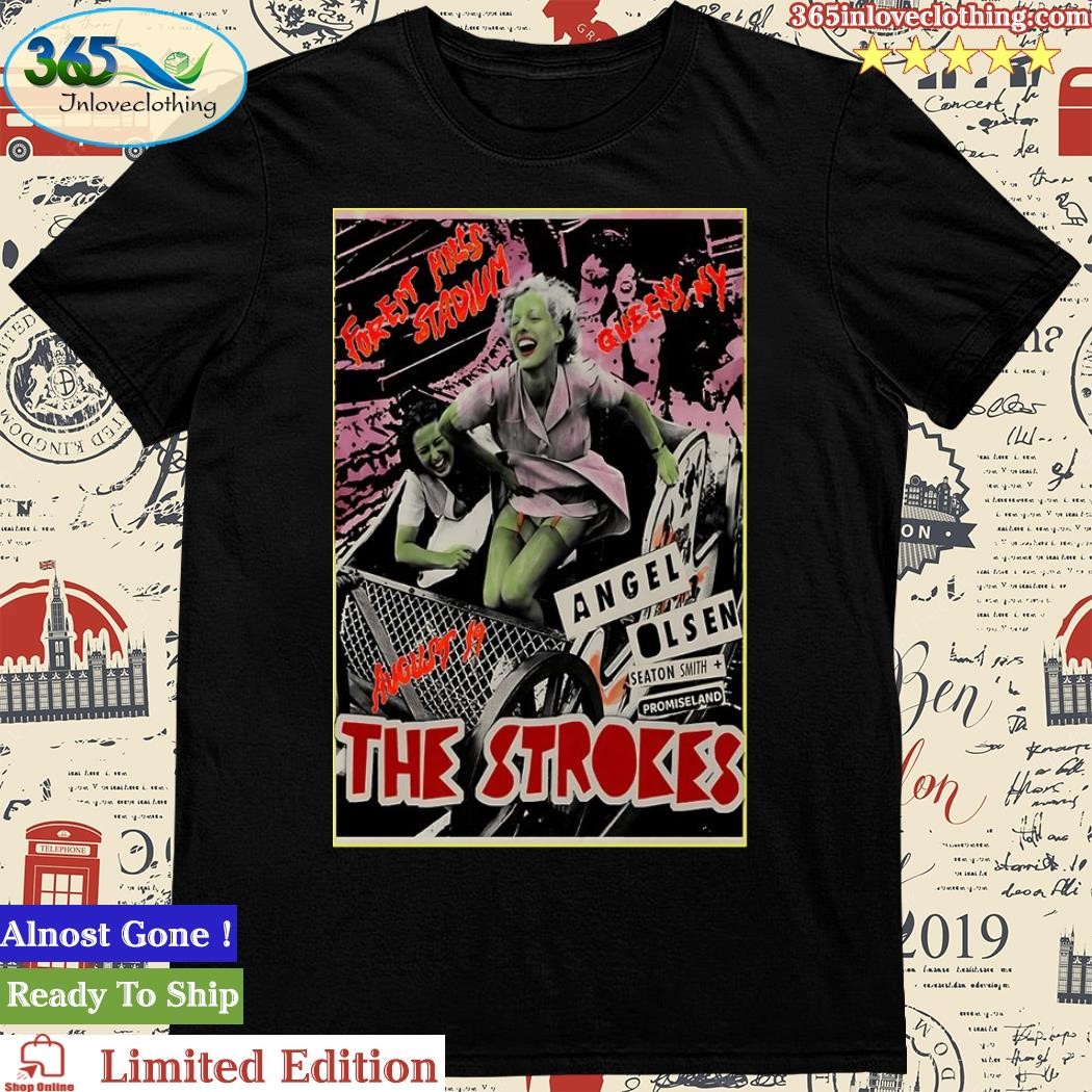 Poster The Strokes Forest Hills Stadium Queens, NY August 19, 2023 Shirt