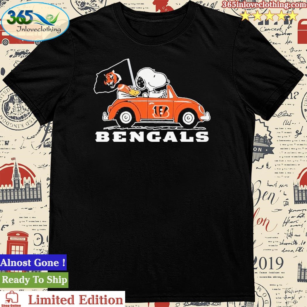 Snoopy and Woodstock Driver Car Cincinnati Bengals Buccaneers NFL 2023 shirt