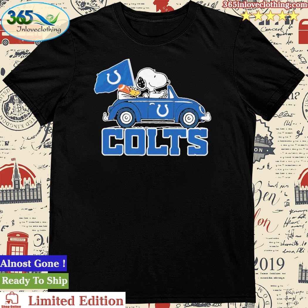 Snoopy and Woodstock Driver Car Indianapolis Colts Buccaneers NFL 2023 shirt