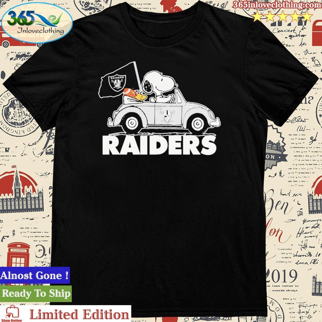 Snoopy and Woodstock Driver Car Las Vegas Raiders Buccaneers NFL 2023 shirt