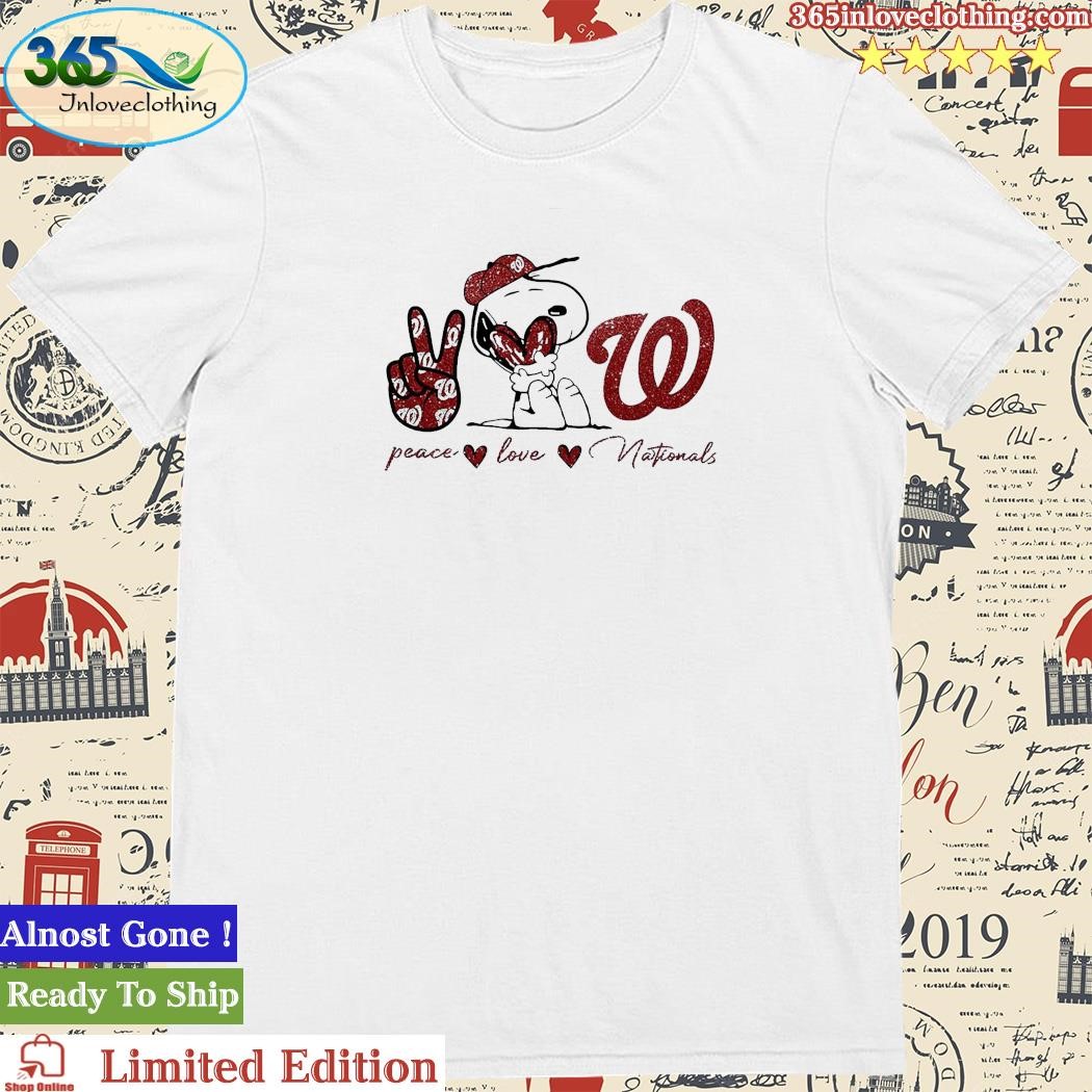 Official Snoopy Peace Love Washington Nationals 2023 Shirt, hoodie,  sweater, long sleeve and tank top