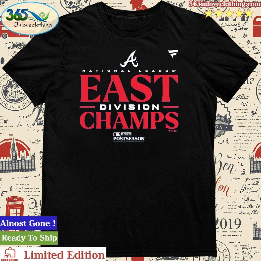 Men's Fanatics Branded Navy Atlanta Braves 2021 NL East Division Champions Locker Room T-Shirt Size: Small