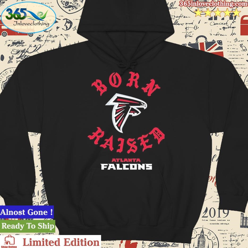 Unisex Atlanta Falcons Born x Raised Black Pullover Hoodie