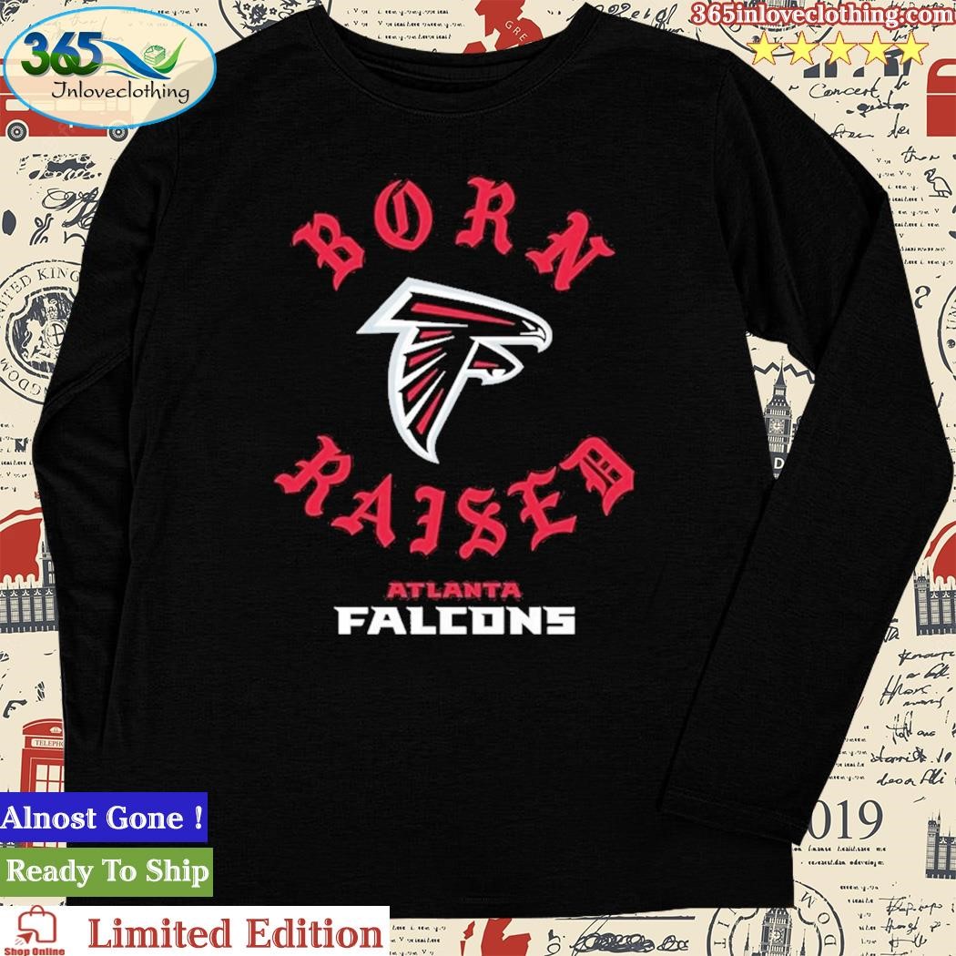 Unisex Born x Raised Black Atlanta Falcons T-Shirt Size: Extra Large