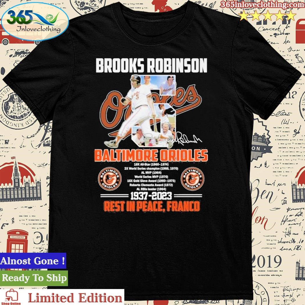 Brooks Robinson Baltimore Orioles 1973-2023 Rest In Peace Signature Shirt