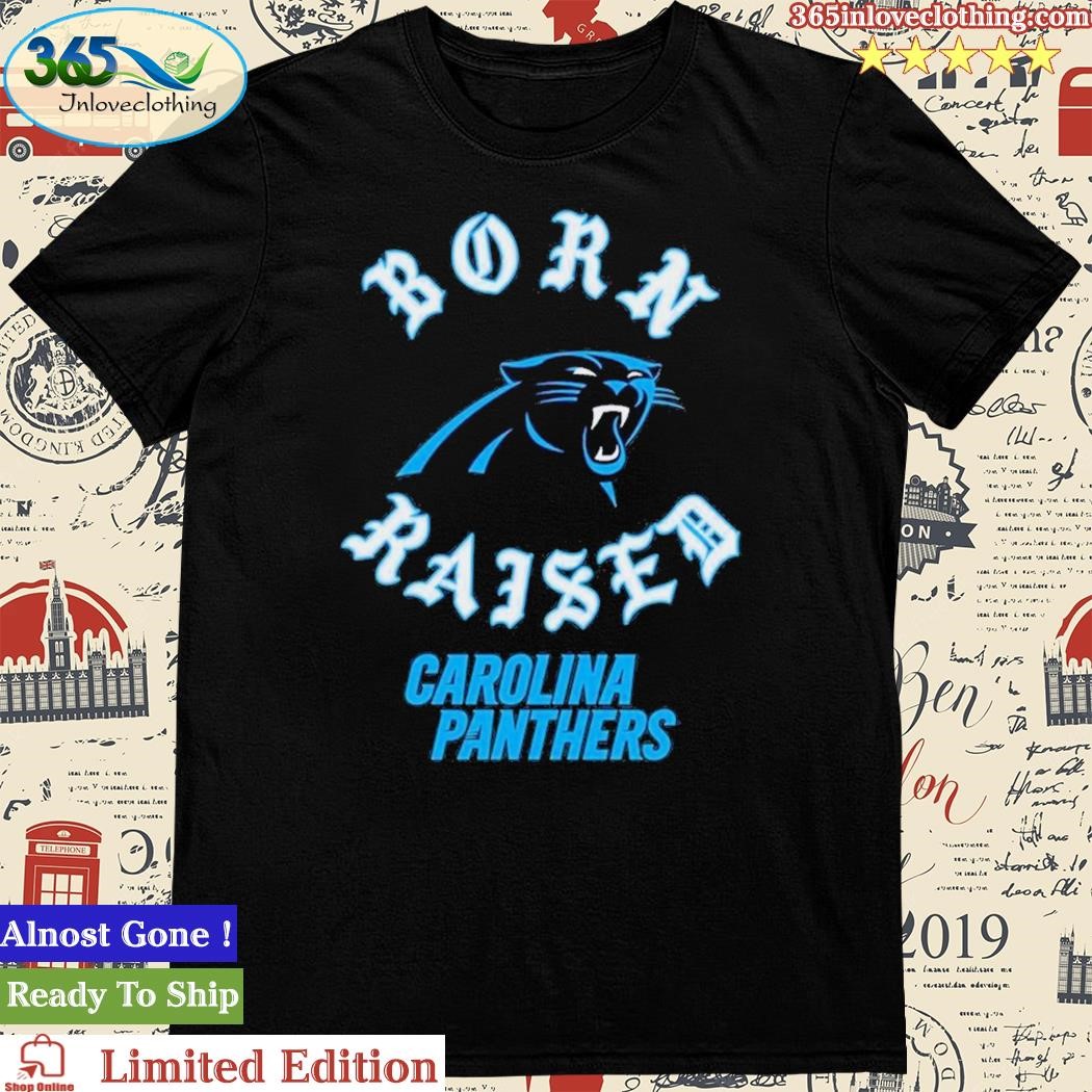 Carolina Panthers Born x Raised Unisex Pullover Hoodie - Black