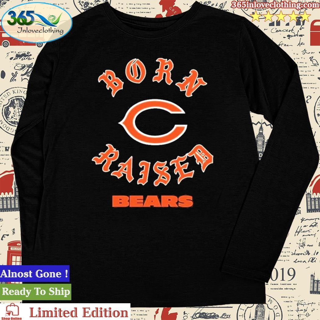 Unisex Born x Raised Orange Chicago Bears Pullover Hoodie