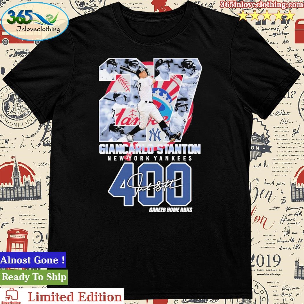 Giancarlo Stanton 400 Career Home Runs Signatures Shirt, hoodie