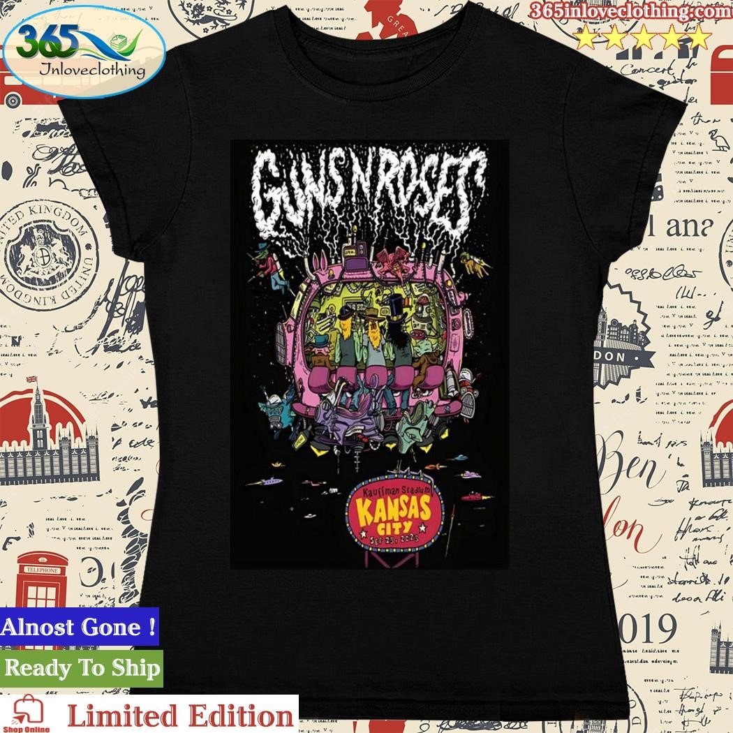 Official guns n' roses sept 23 2023 kauffman stadium Kansas city mo poster  shirt, hoodie, sweatshirt for men and women