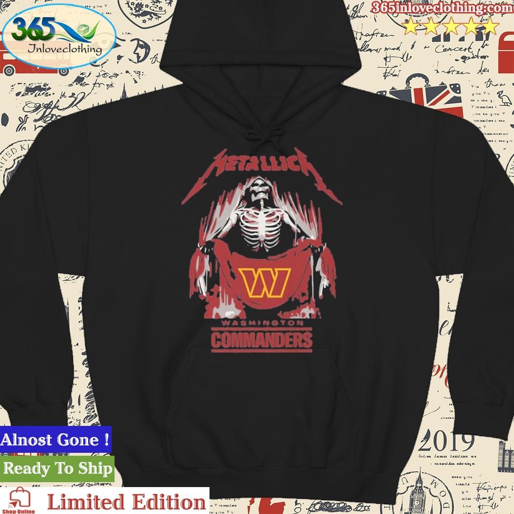 Official metallica Collab Washington Commanders T-Shirt, hoodie, sweater, long  sleeve and tank top