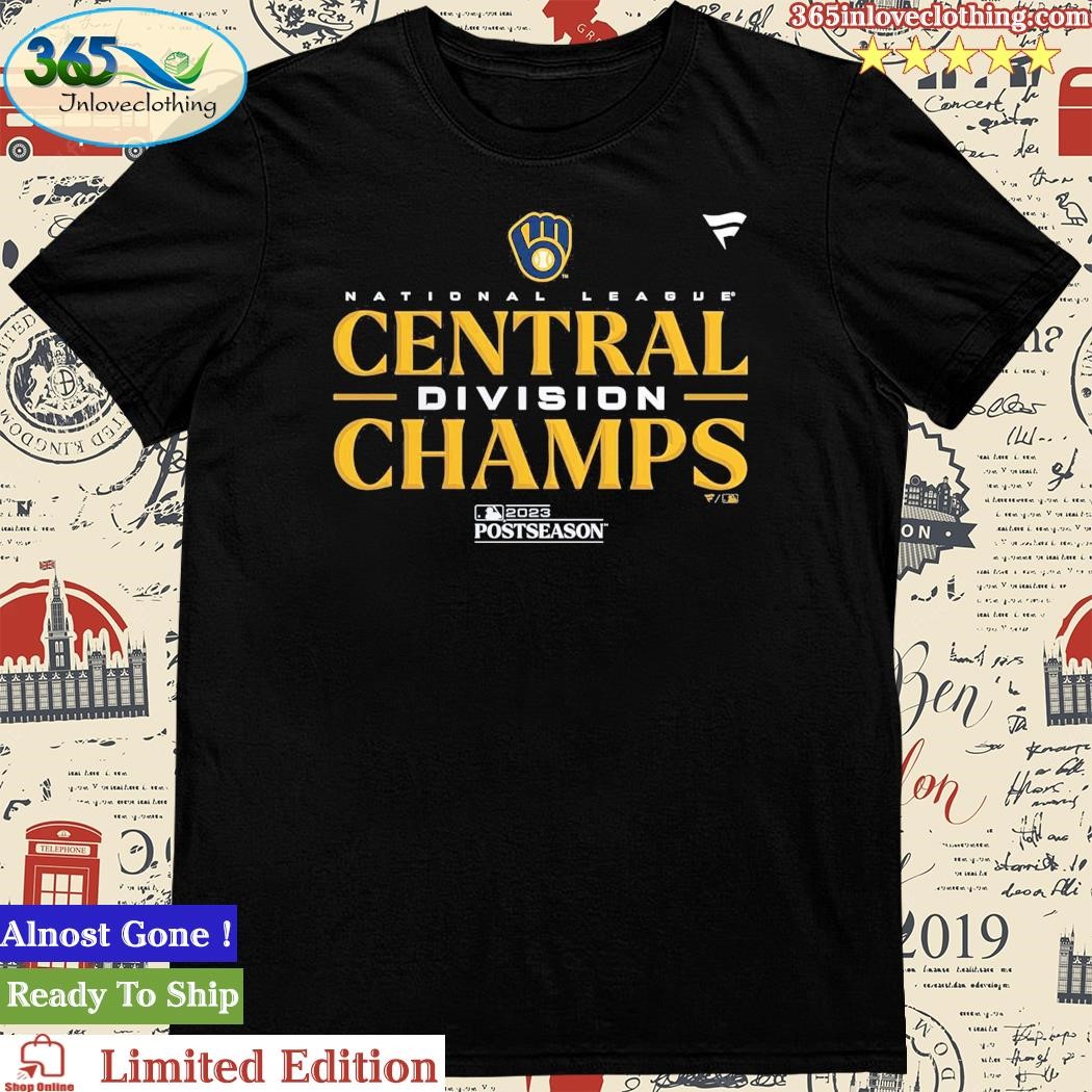 National League Central Division Champions Postseason 2023 Milwaukee  Brewers Baseball Shirt, hoodie, sweater, ladies v-neck and tank top