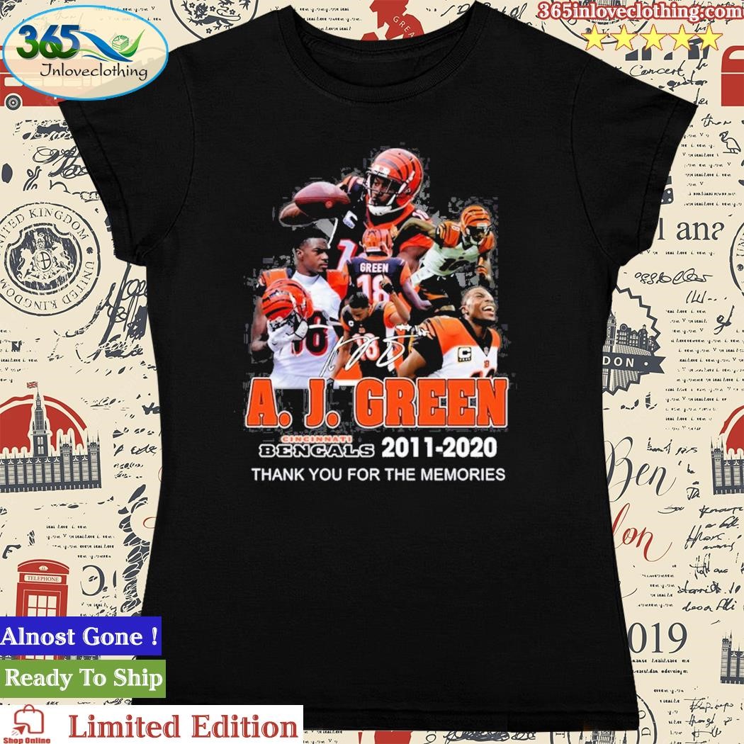 Cincinnati Bengals A. J. Green 2011 – 2020 Thank You For The