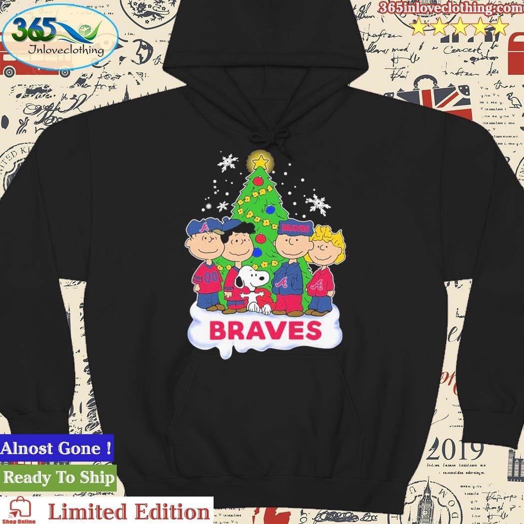 Atlanta Braves Snoopy Peanuts Christmas Shirt Hoodie Sweater