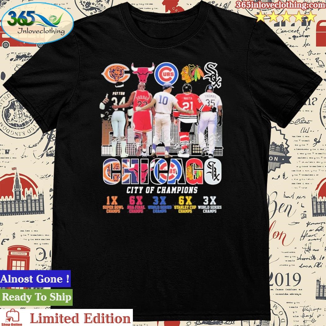 Official Chicago Cubs Bulls White Sox Bears And Blackhawks