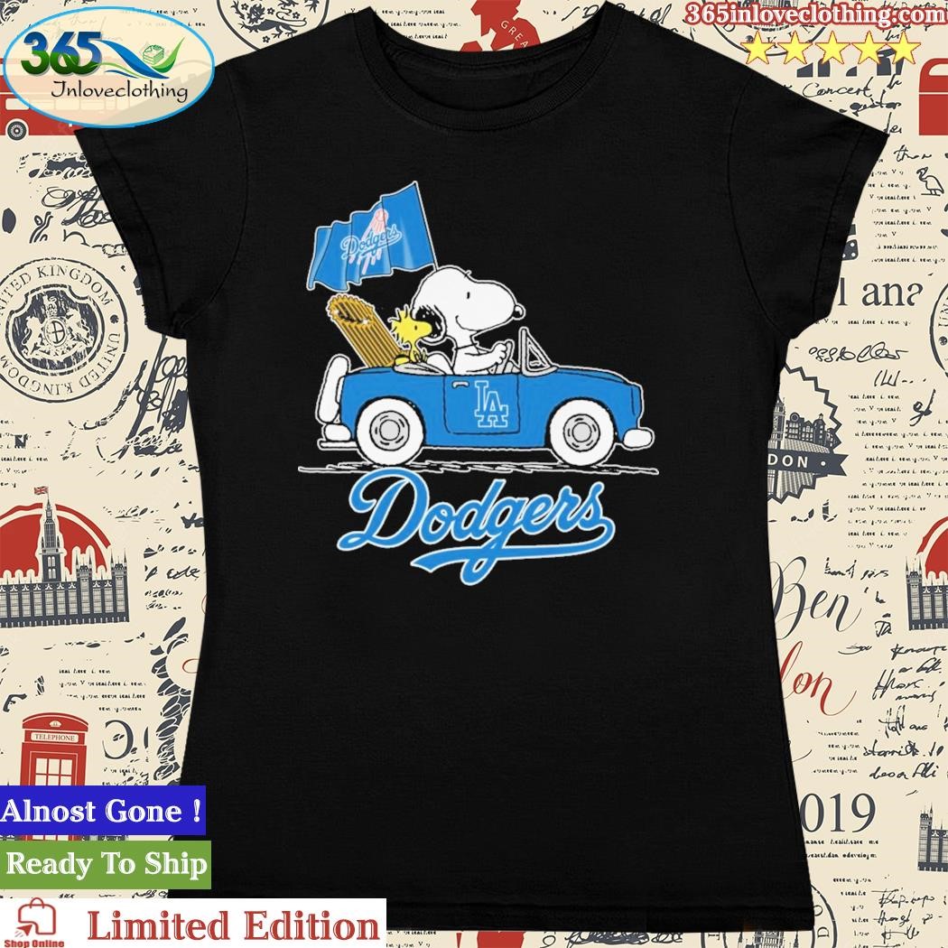 Snoopy and Woodstock driving car Los Angeles Dodgers shirt, hoodie,  longsleeve, sweatshirt, v-neck tee