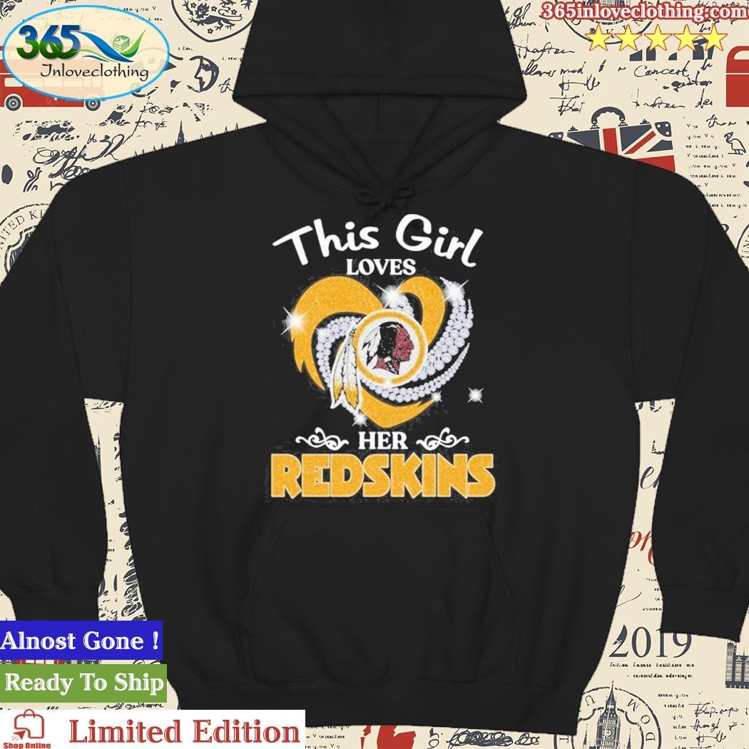 Washington Redskins Big Logo Women's V-Neck Ugly Sweater by