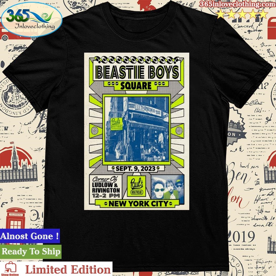 Official beastie Boys September 9th 2023 New York City Poster Shirt