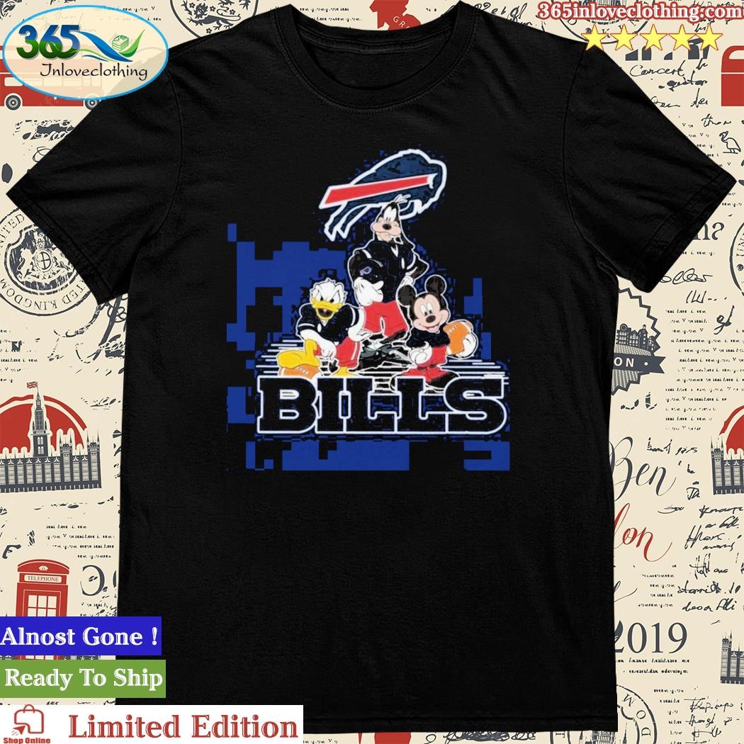 Official buffalo Bills Mickey Donald Goofy Shirt