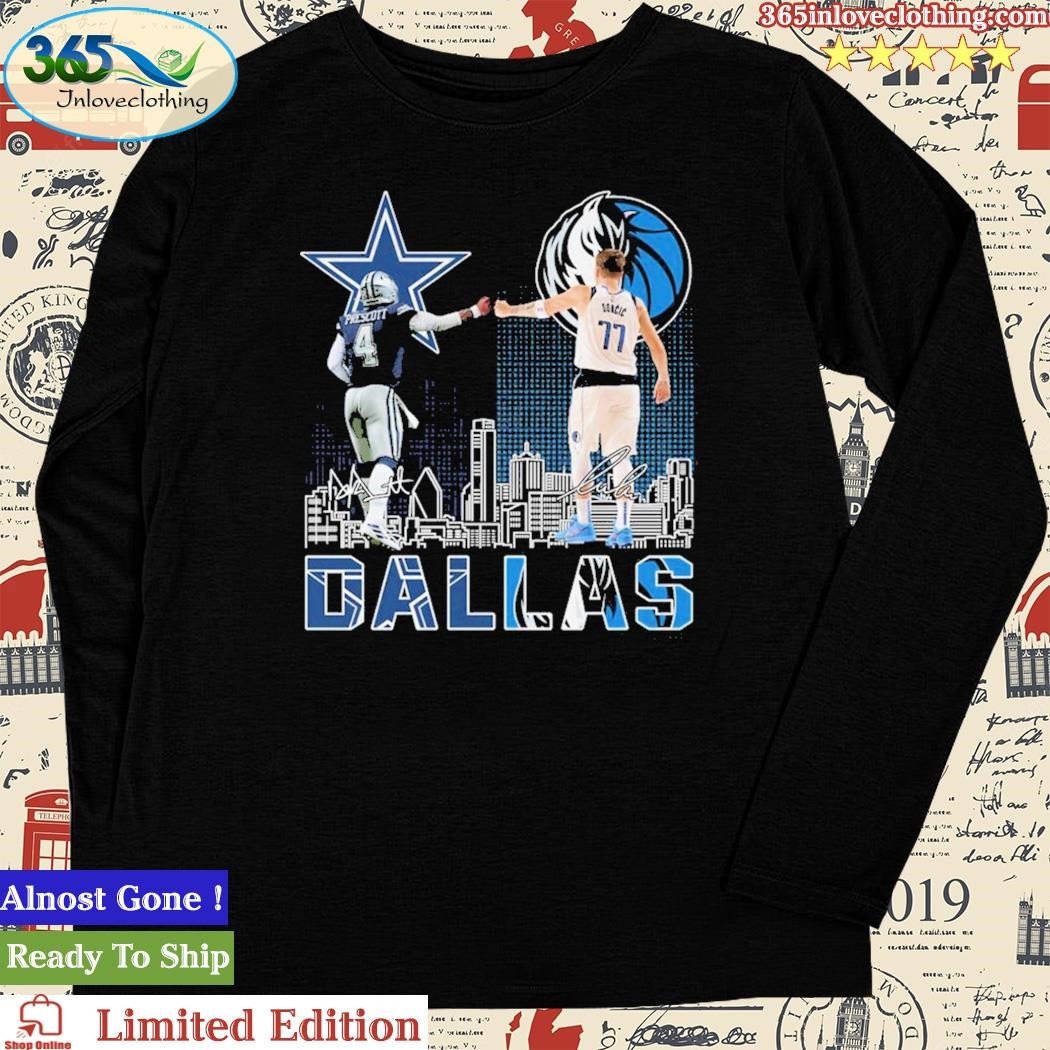 Official dallas Cowboys Prescott And Mavericks Doncic City Champion Shirt,  hoodie, sweater, long sleeve and tank top