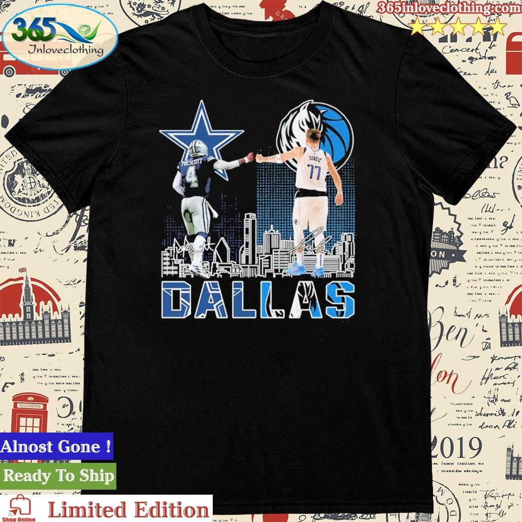 Official dallas Cowboys Prescott And Mavericks Doncic City