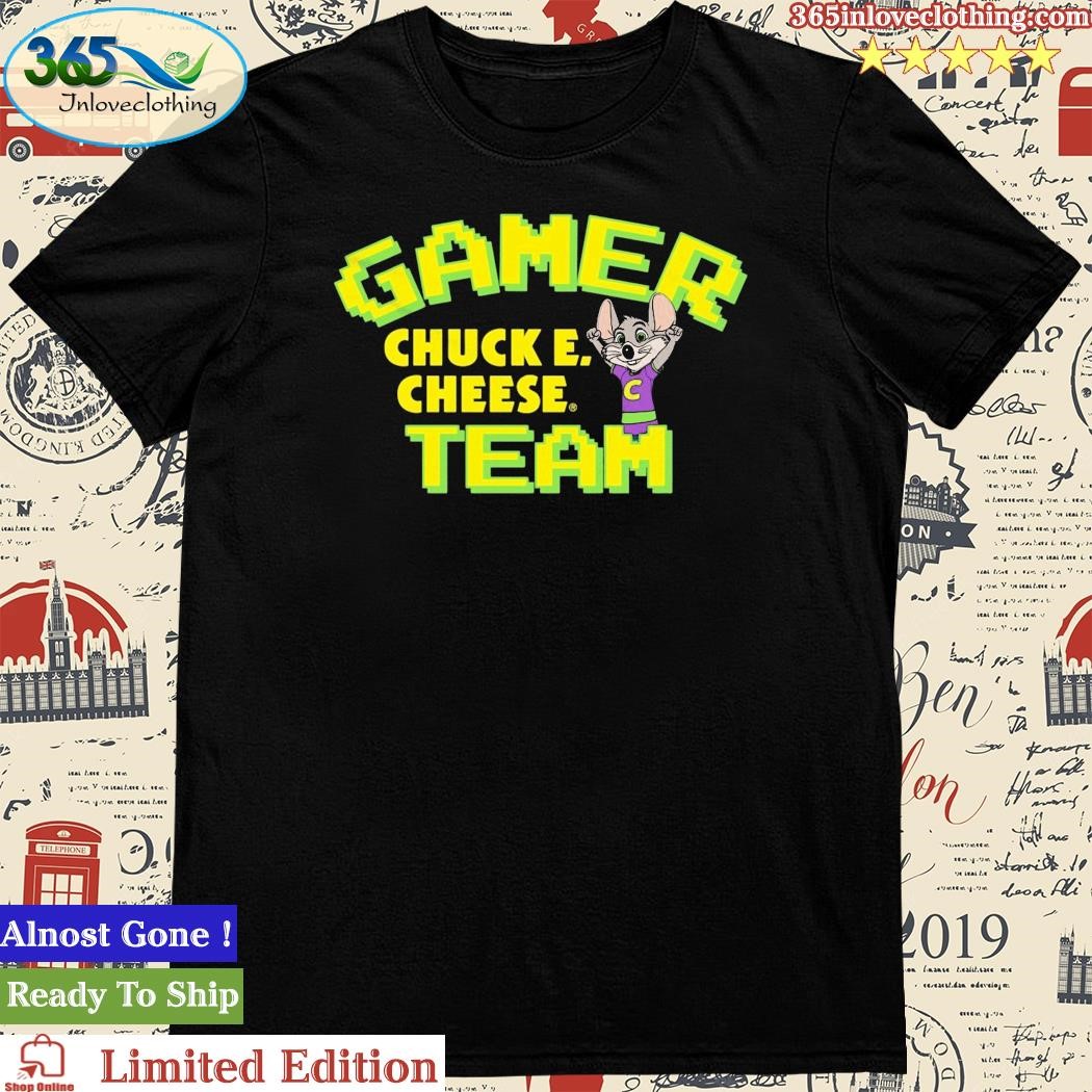 Official gamer Chuck E Cheese Team Shirt